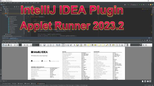 Applet Runner plug with PDF Viewer in IntelliJ IDEA