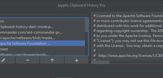 Screenshot of Clipboard History Pro