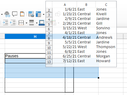 Excel sheet on top of other windows