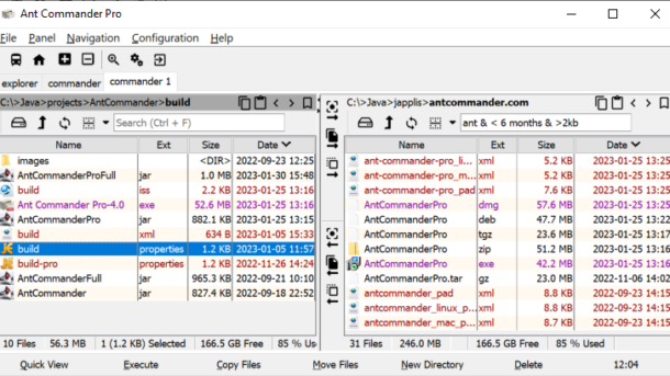 Screenshot of Ant Commander Pro