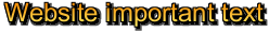 Website important text