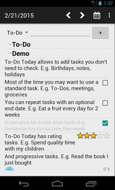 To-Do Today screenshot