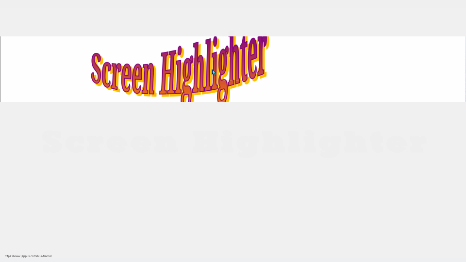 Screen Highlighter hide part of screen