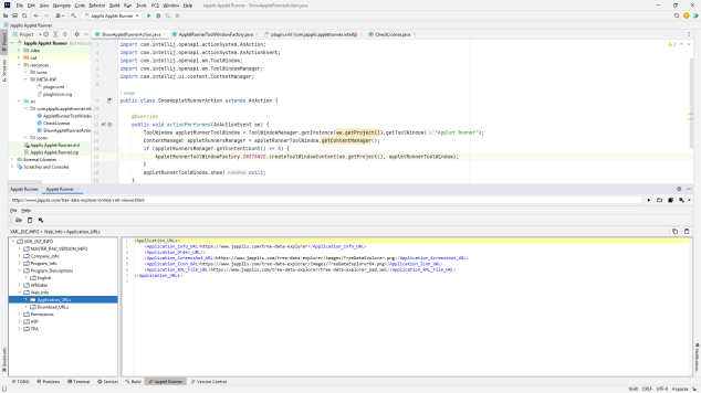 Tree Data Explorer XML Viewer in JetBrains IntelliJ IDEA
