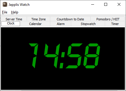 Screenshot of Japplis Watch